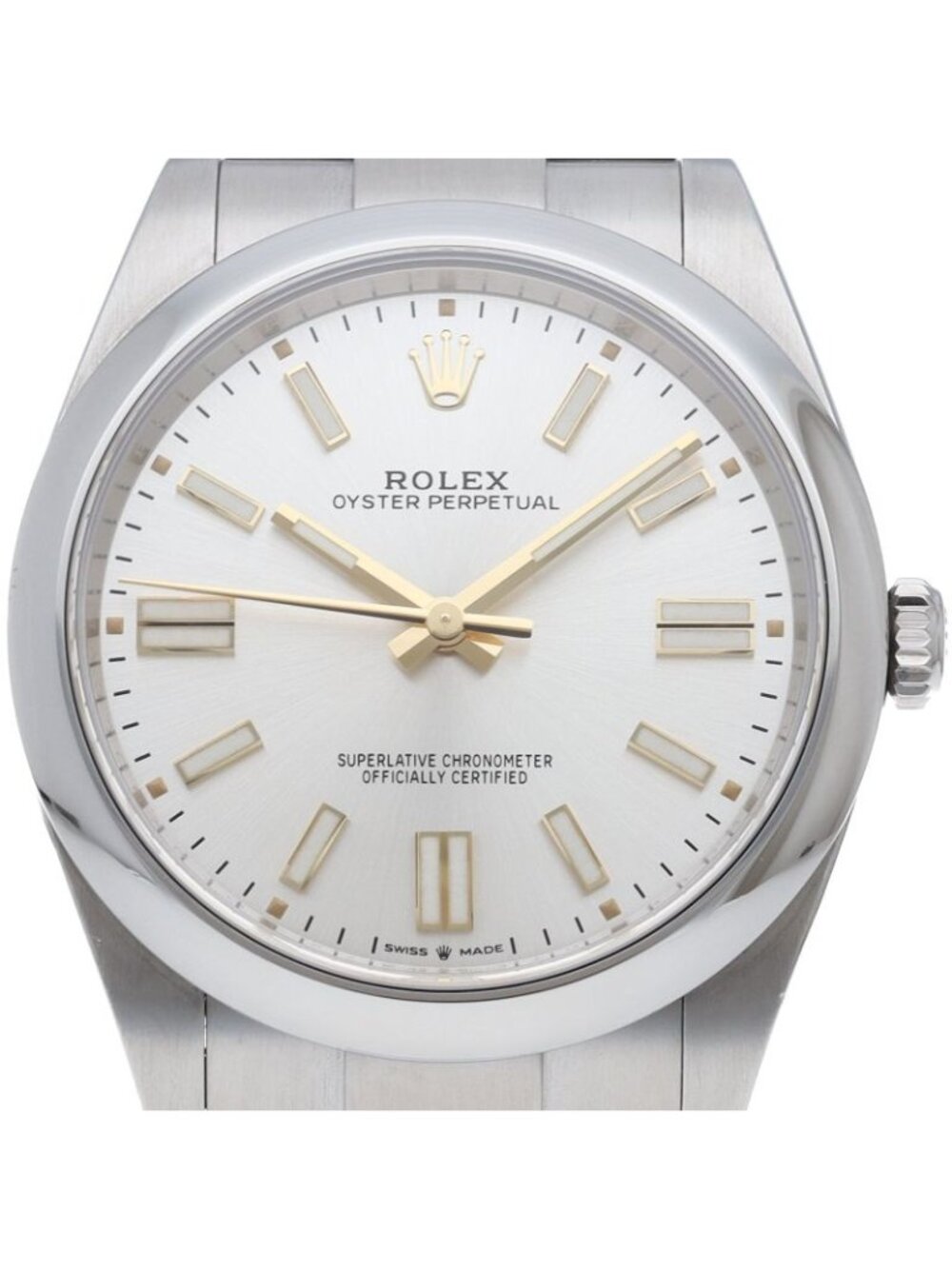 Rolex Oyster Perpetual 41 Watch SS Silver